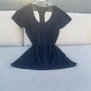 Black & Indigo Lacey Dress